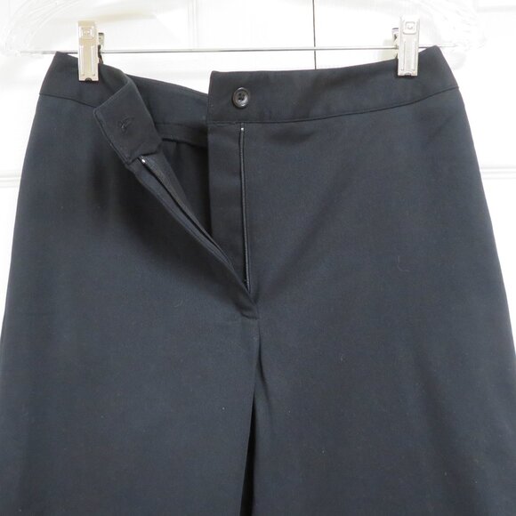 New! Coldwater Creek 10P Stretch Twill Crop Black Solid - Picture 2 of 5